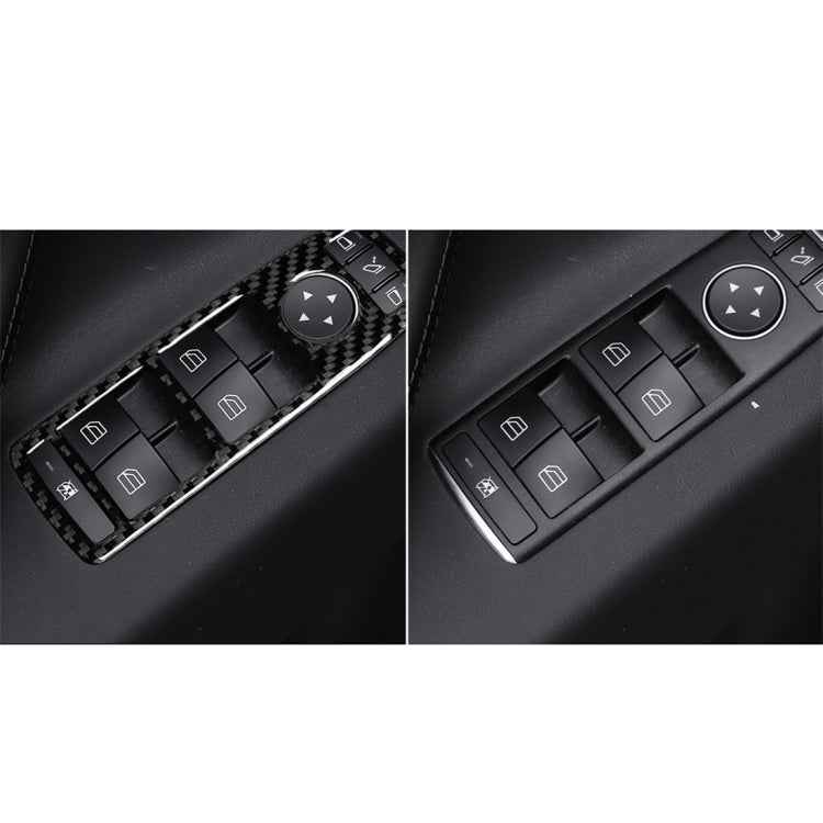4 PCS Carbon Fiber Car Window Lift Panel Decorative Sticker for Tesla Model X