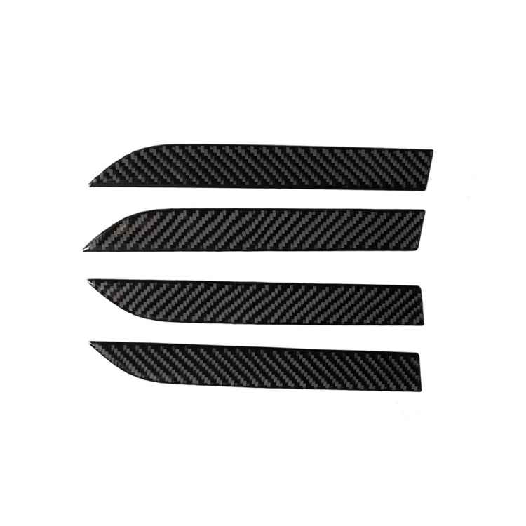 4 PCS Carbon Fiber Car Outer Door Handle Panel Decorative Sticker for Tesla Model X