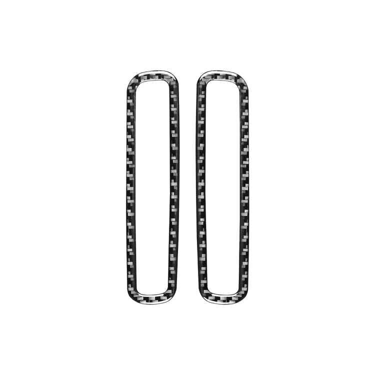 2 PCS / Set Carbon Fiber Car A-pillar Air Outlet Frame Decorative Sticker for Volkswagen Scirocco 2009-2016,Left and Right Drive Universal