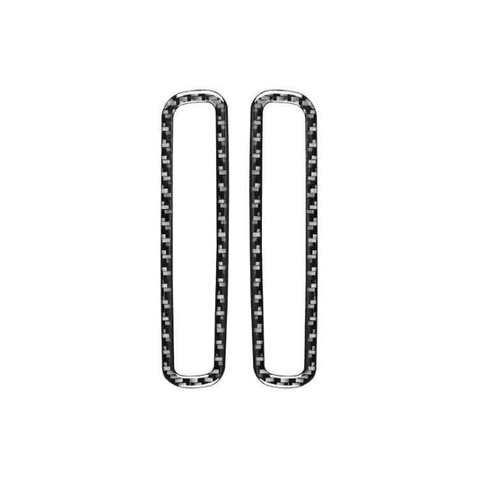 2 PCS / Set Carbon Fiber Car A-pillar Air Outlet Frame Decorative Sticker for Volkswagen Scirocco 2009-2016,Left and Right Drive Universal