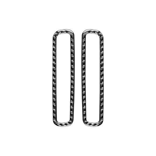 2 PCS / Set Carbon Fiber Car A-pillar Air Outlet Frame Decorative Sticker for Volkswagen Scirocco 2009-2016,Left and Right Drive Universal, A-pillar Air Outlet Frame