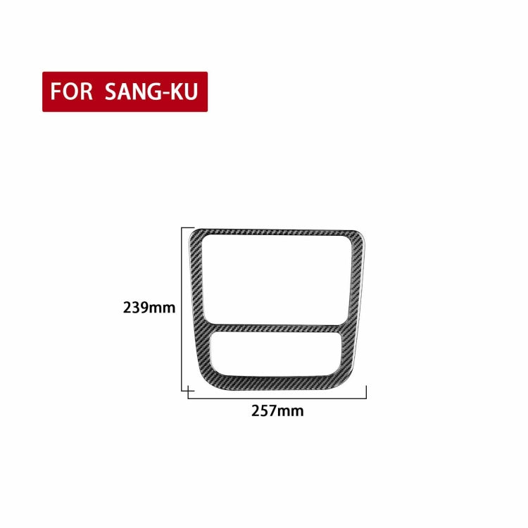 Carbon Fiber Car Central Control CD Air Conditioning Panel Decorative Sticker for Volkswagen Scirocco 2009-2016,Left and Right Drive Universal, Central Control CD Air Conditioning Panel