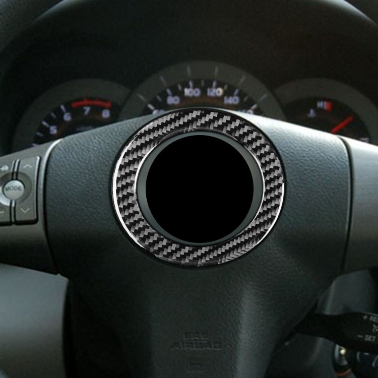 Carbon Fiber Car Steering Wheel Decorative Sticker for Toyota Old RAV4 2006-2013,Left and Right Drive Universal, Steering Wheel