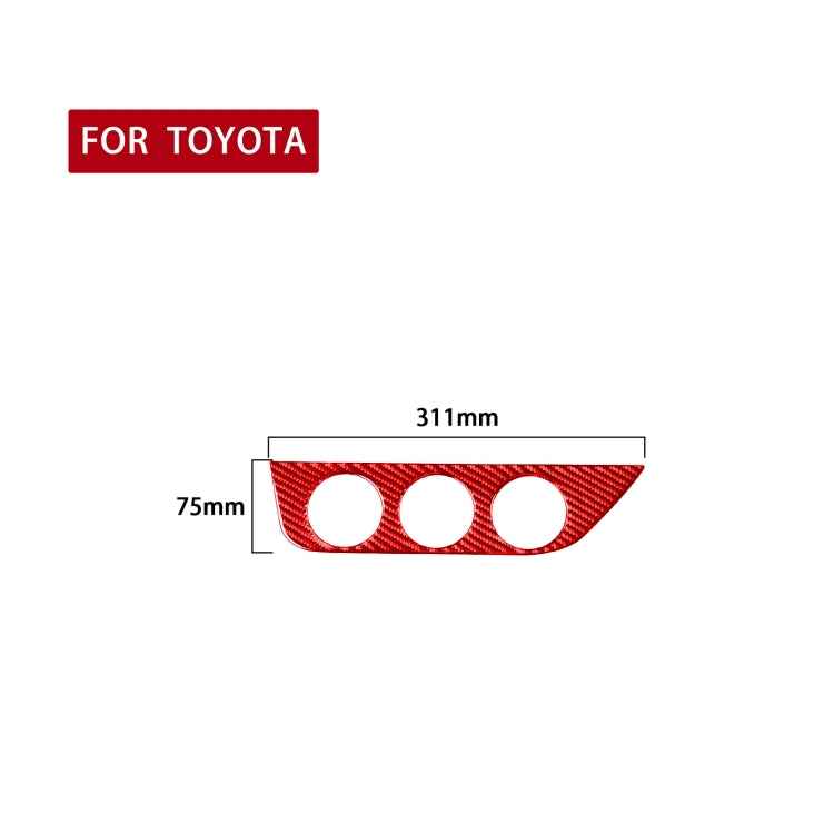 Carbon Fiber Car Air Conditioner Switch Panel A Decorative Sticker for Toyota Corolla 2014-2018,Left Drive