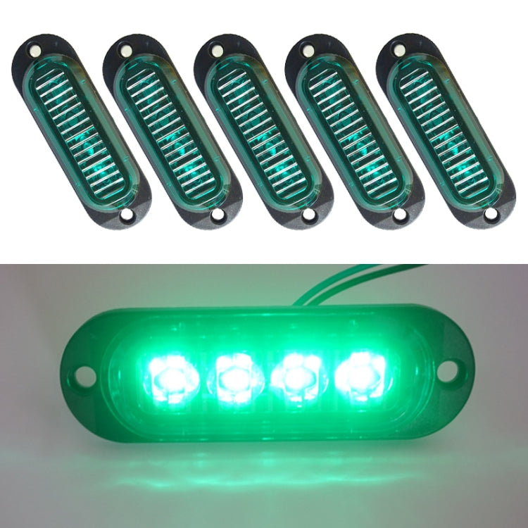 5 PCS MK-087 Car / Truck 4LEDs Side Marker Indicator Lights Bulb Lamp, MK-087(White Light), MK-087(Yellow Light), MK-087(Blue Light), MK-087(Green Light), MK-087(Red Light)