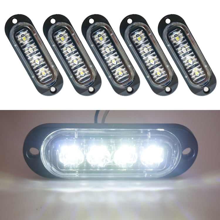 5 PCS MK-087 Car / Truck 4LEDs Side Marker Indicator Lights Bulb Lamp, MK-087(White Light), MK-087(Yellow Light), MK-087(Blue Light), MK-087(Green Light), MK-087(Red Light)