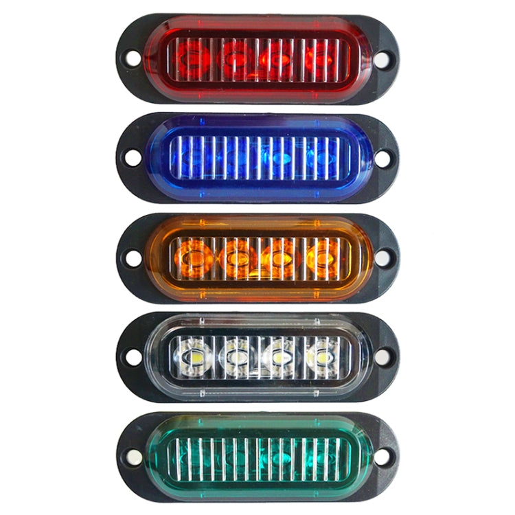 5 PCS MK-087 Car / Truck 4LEDs Side Marker Indicator Lights Bulb Lamp, MK-087(White Light), MK-087(Yellow Light), MK-087(Blue Light), MK-087(Green Light), MK-087(Red Light)
