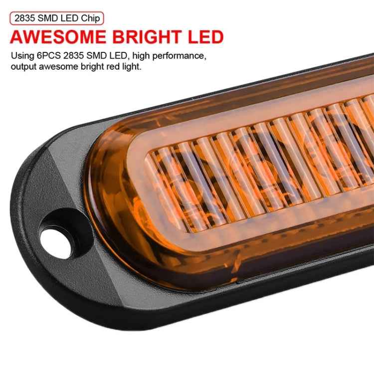 5 PCS MK-093 Car / Truck 6LEDs Side Marker Indicator Lights Bulb Lamp