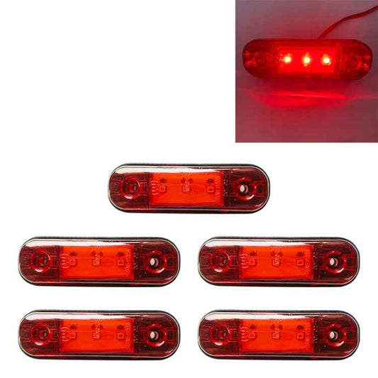 5 PCS MK-327 Car / Truck 3LEDs Side Marker Indicator Light Tail Light