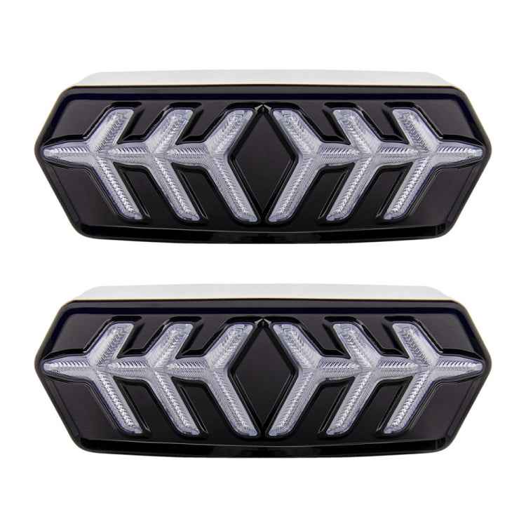 2 PCS KC670 Motorcycle Integrated Flashing Turn Signal Brake Tail Light for Honda MSX125 CBR650F CTX700
