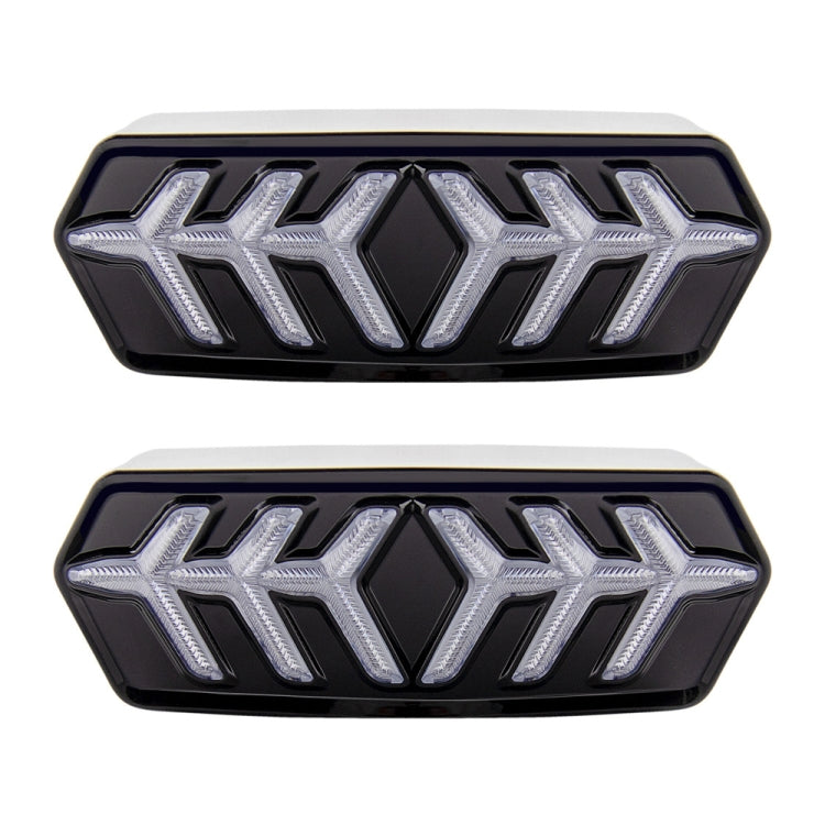 2 PCS KC670 Motorcycle Integrated Flashing Turn Signal Brake Tail Light for Honda MSX125 CBR650F CTX700, KC670