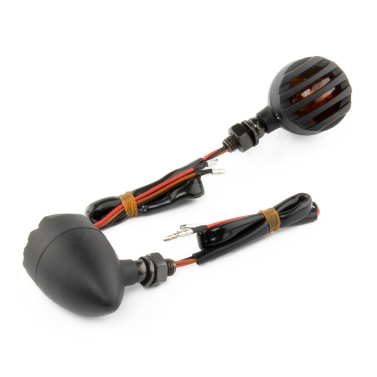 2 PCS PE-ZJ502 Motorcycle Metal Fence Turn Signal Light