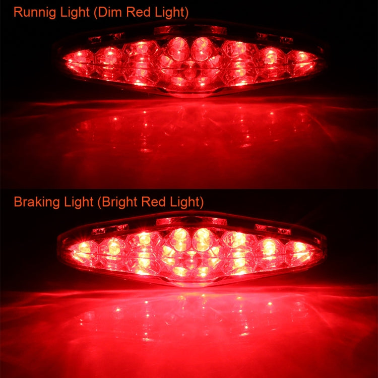 2 PCS KC-WD-NEW-3X Motorcycle LED Brake Light Running Lamp, Running Lamp, KC-WD-NEW-3X