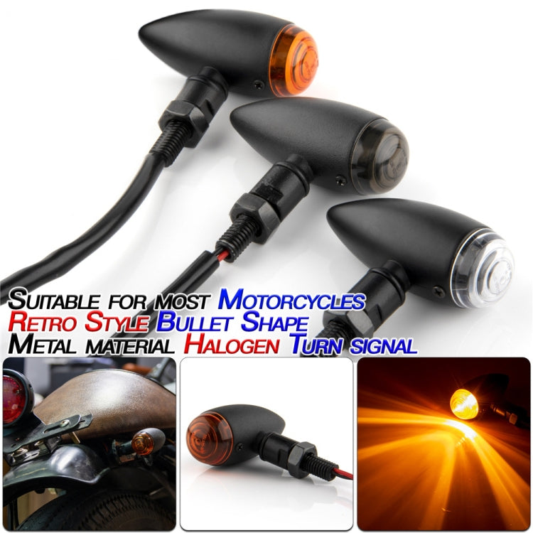 2 PCS KC805 Motorcycle Retro Metal Turn Signal Light