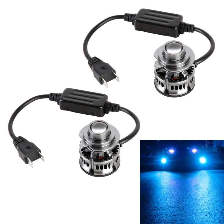 1 Pair H7 27W / DC12V Car Aluminum Alloy LED Headlight, H7 (White Light), H7 (Blue Light), H7 (Gold Light), H7 (Lime Green)