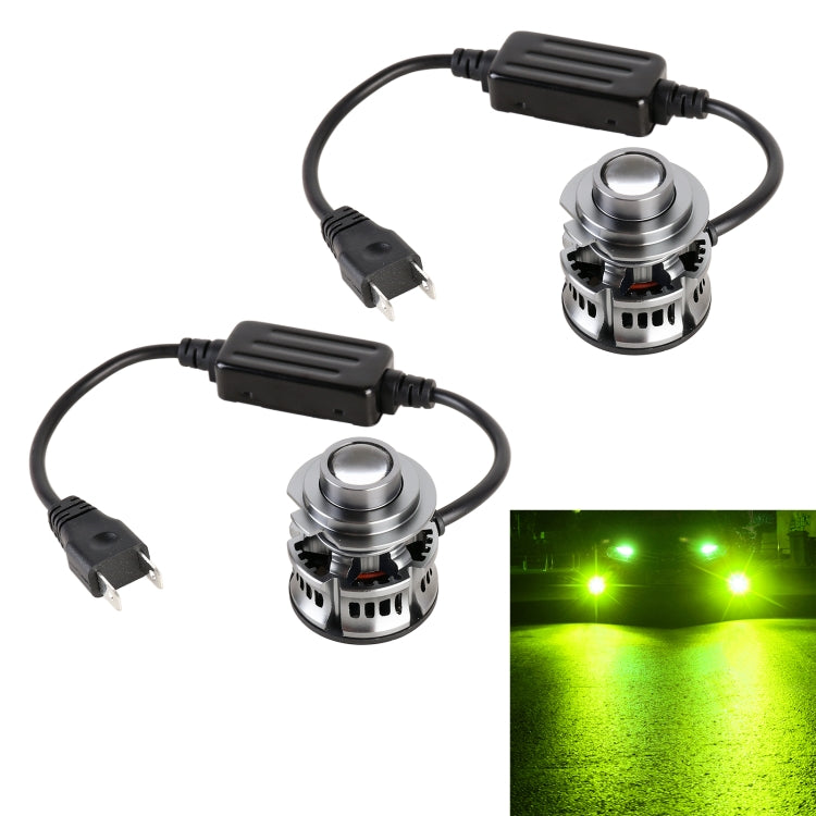 1 Pair H7 27W / DC12V Car Aluminum Alloy LED Headlight, H7 (White Light), H7 (Blue Light), H7 (Gold Light), H7 (Lime Green)
