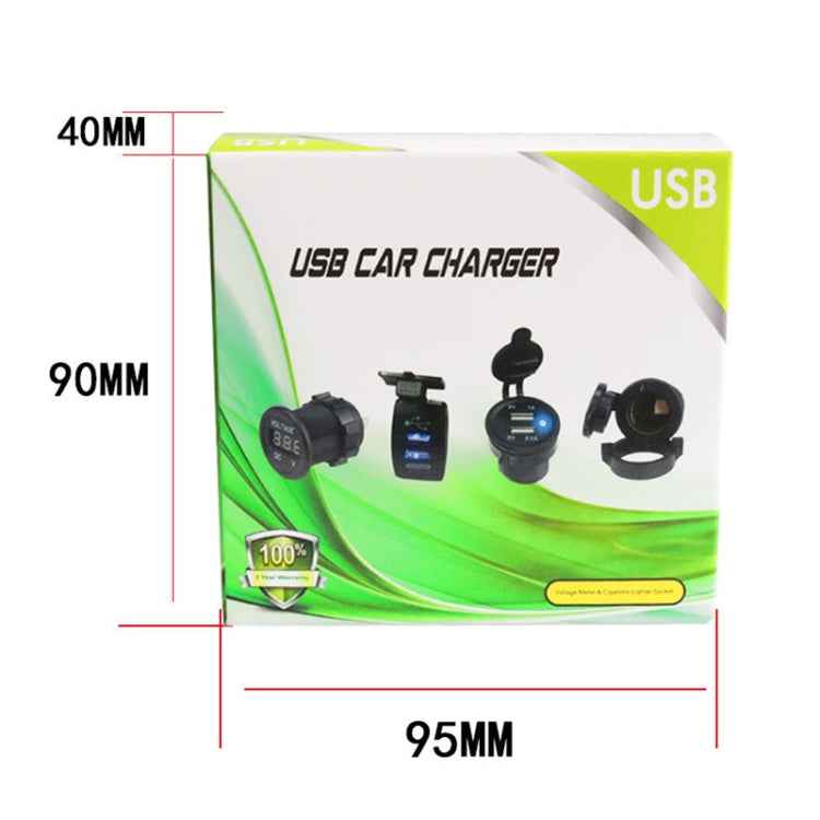 2 PCS Switch Type Dual USB 3.1A Car Charger 12-24V