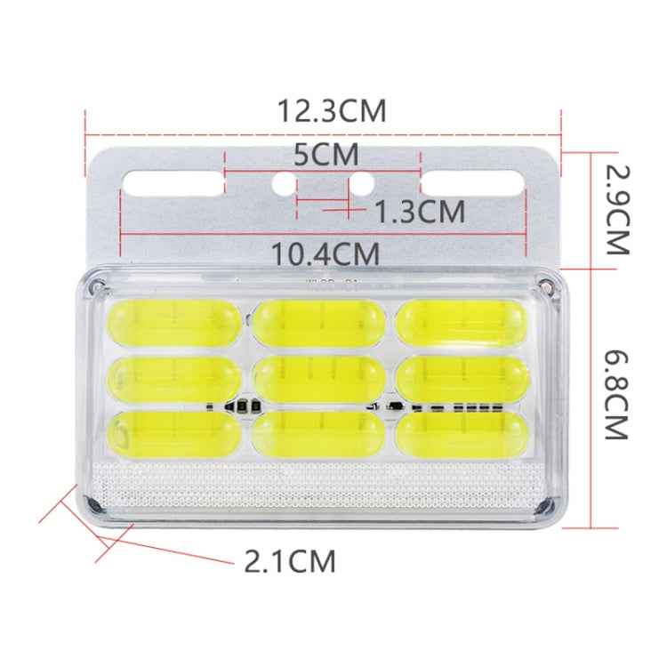 4 PCS ZS-9001 DC24V 9D Waterproof Car / Truck Side Marker Indicator Lights Bulb Lamp