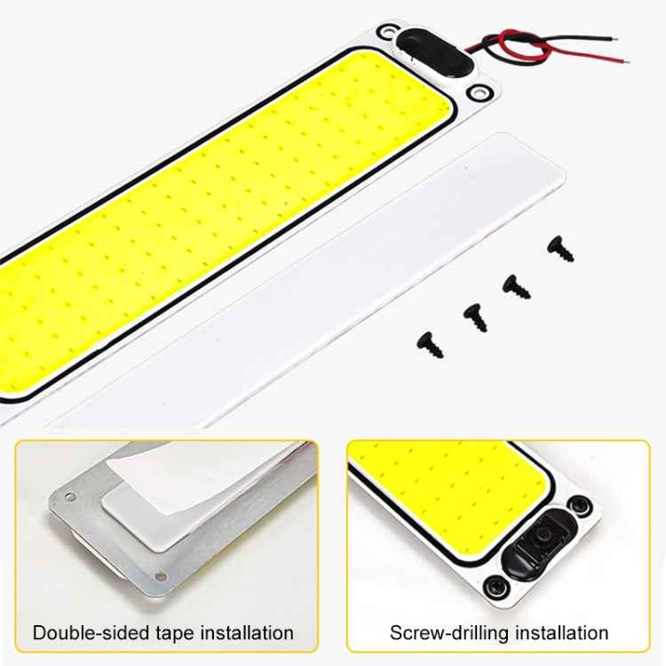 2 PCS ZS-3343 DC12-24V High Bright 108 COB Lamp Beads Car Dome Light Cabin Light Bar