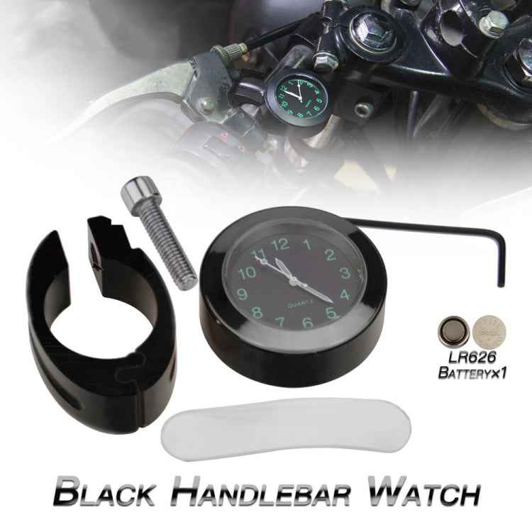 Motorcycle 22-25mm Handlebar Clock Quartz Watch with Lock