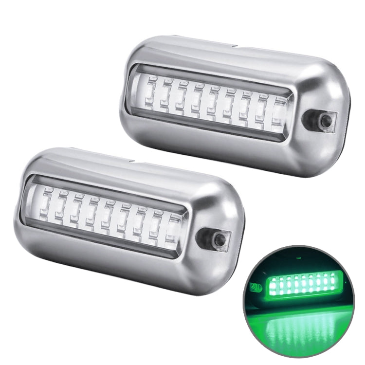 2 PCS MK-027 Ship / Yacht 10-30V 27LEDs Waterproof Stainless Steel Underwater Light, Underwater Light(Red Light), Underwater Light(White Light), Underwater Light(Green Light), Underwater Light(Blue Light)