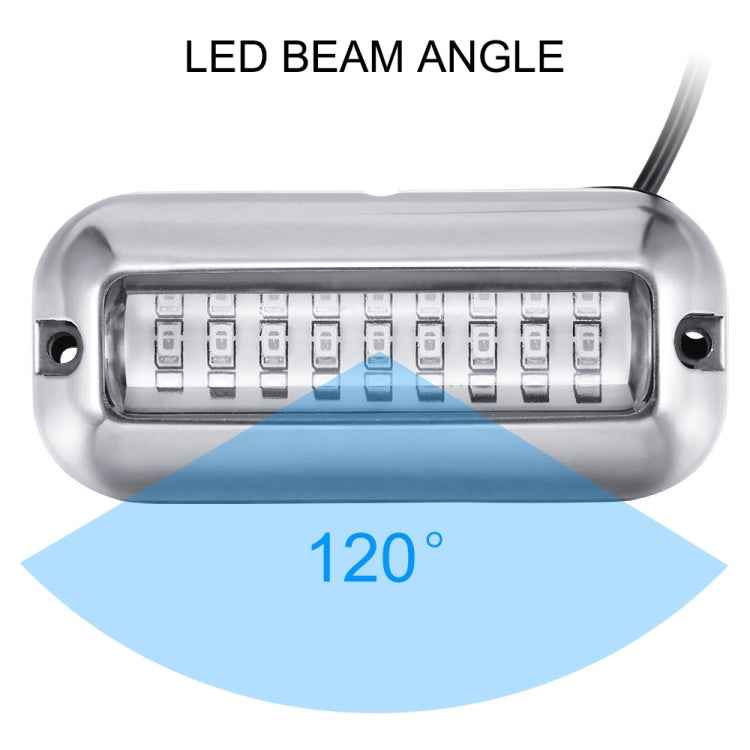 2 PCS MK-027 Ship / Yacht 10-30V 27LEDs Waterproof Stainless Steel Underwater Light