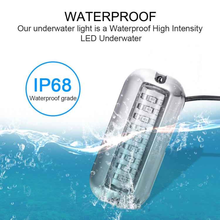 2 PCS MK-027 Ship / Yacht 10-30V 27LEDs Waterproof Stainless Steel Underwater Light