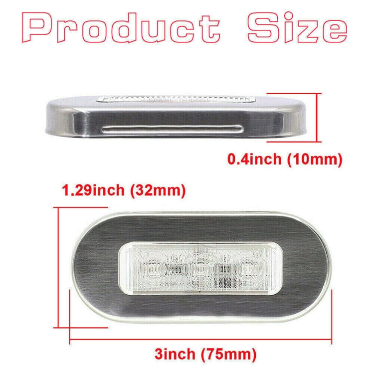 MK-056 Ship / Yacht 3 inch 12V LED Waterproof Stainless Steel Underwater Light, 12V White Light, 12V Blue Light