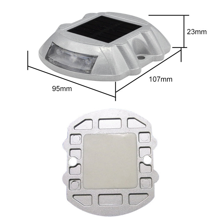 Solar Horseshoe Road Stud Light Car Guidance Light Road Deceleration Light, Flashing Bright Version