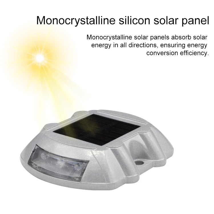 Solar Horseshoe Road Stud Light Car Guidance Light Road Deceleration Light, Flashing Bright Version