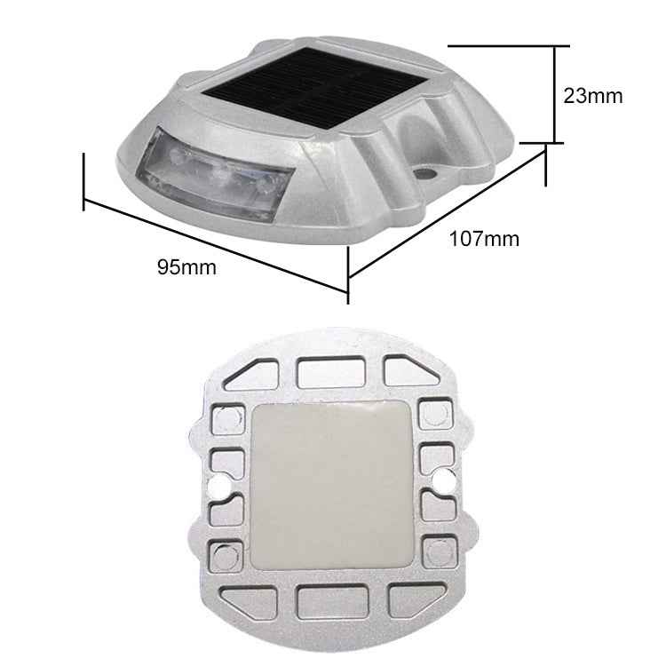 Solar Horseshoe Road Stud Light Car Guidance Light Road Deceleration Light, Flashing Bright Version