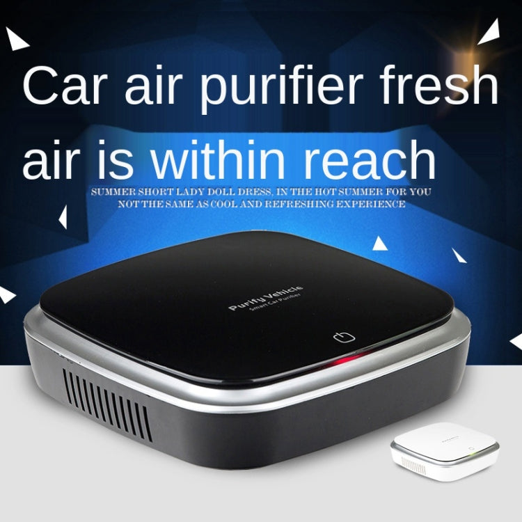 Car Solar Energy Negative Ion Smart USB Air Purifier, XJ-005 (Black), XJ-005 (White)