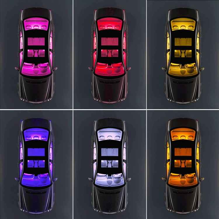 Y12 USB Car Colorful RGB Foot LED Atmosphere Light