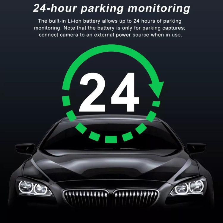 Front and Inner Dual Camera HD Infrared Night Vision Car Dash Cam Driving Recorder