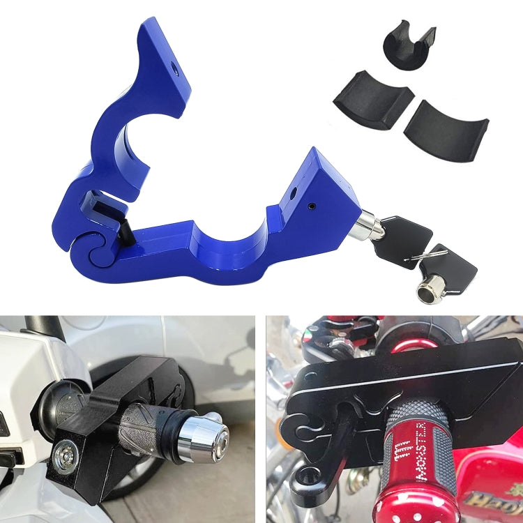 Motorcycle Aluminum Alloy Throttle Handle Lock, Throttle Handle Lock (Black), Throttle Handle Lock (Blue), Throttle Handle Lock (Red)