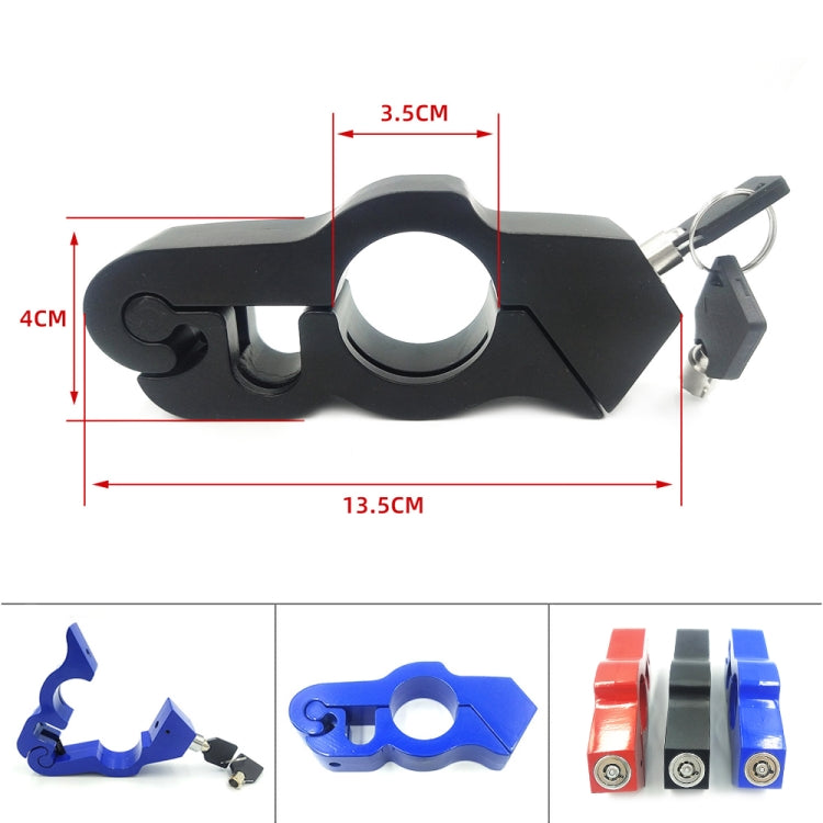 Motorcycle Aluminum Alloy Throttle Handle Lock, Throttle Handle Lock (Black), Throttle Handle Lock (Blue), Throttle Handle Lock (Red)