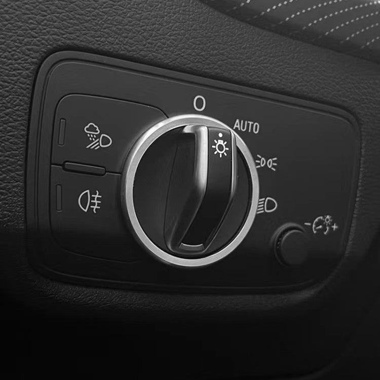Car Headlight Switch Ring Trim Sticker Decoration for Audi Q2