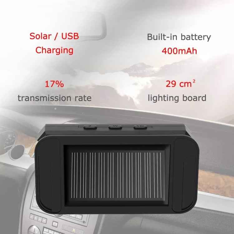 Car High Precision Solar Charging Tire Pressure Monitoring System TPMS, External Beep Sensor