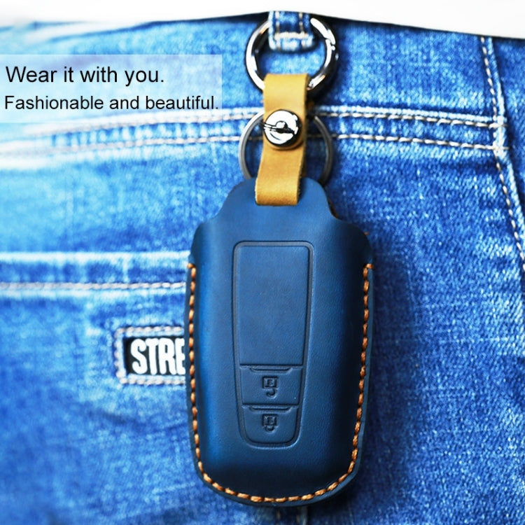 For Toyota Car Cowhide Leather Key Protective Cover Key Case, Two Keys Version, For Toyota, Two Keys Version, For Toyota , Two Keys Version, For Toyota,Two Keys Version