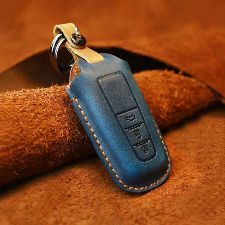 For Toyota Car Cowhide Leather Key Protective Cover Key Case, Three Keys Version, For Toyota, Three Keys Version