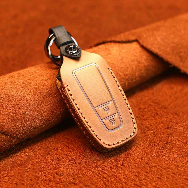 For Toyota Car Cowhide Leather Key Protective Cover Key Case, Two Keys Version, For Toyota,Two Keys Version, For Toyota, Two Keys Version