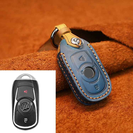 For Buick Car Cowhide Leather Key Protective Cover Key Case, Four Keys Version
