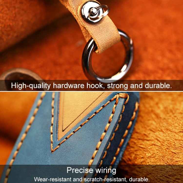 For Buick Car Cowhide Leather Key Protective Cover Key Case, Four Keys Version