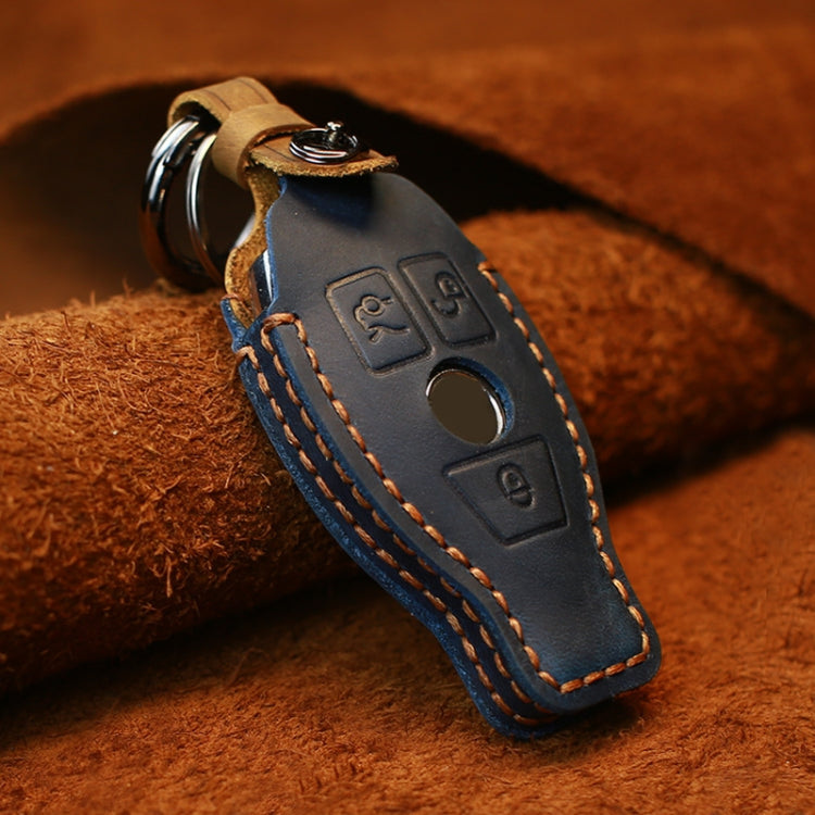 For Mercedes-Benz Old Style Car Cowhide Leather Key Protective Cover Key Case, For Mercedes-Benz Old Style