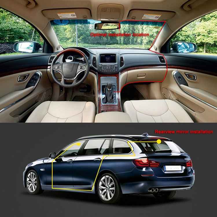A2 Triple Lens Car Dash Camera Driving Recorder