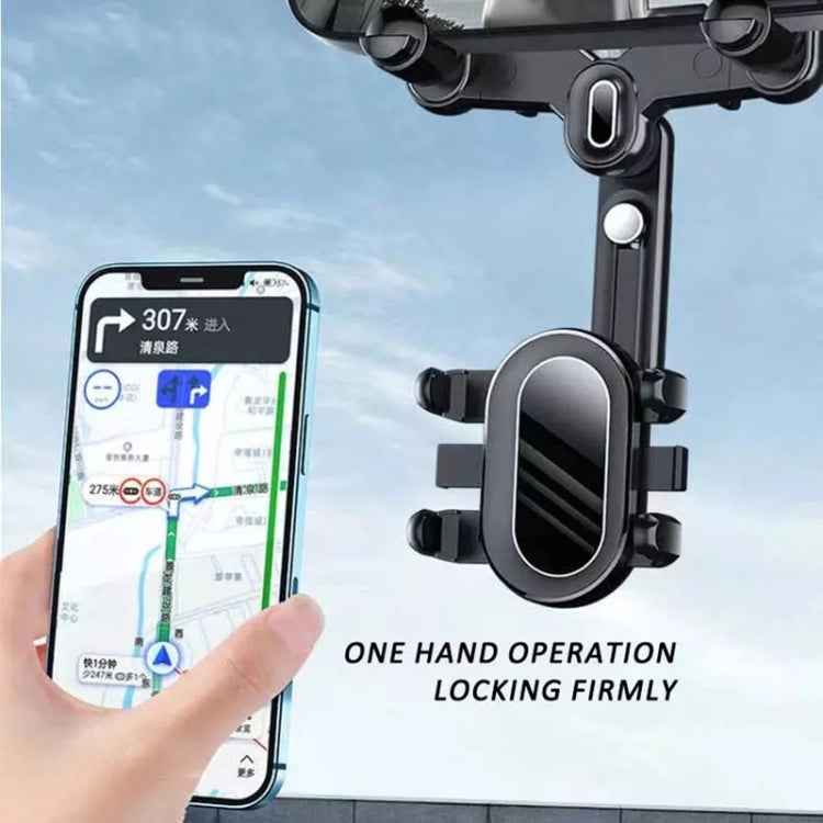 Snap-on Rearview Mirror Car Phone Holder In-Car Navigation Bracket