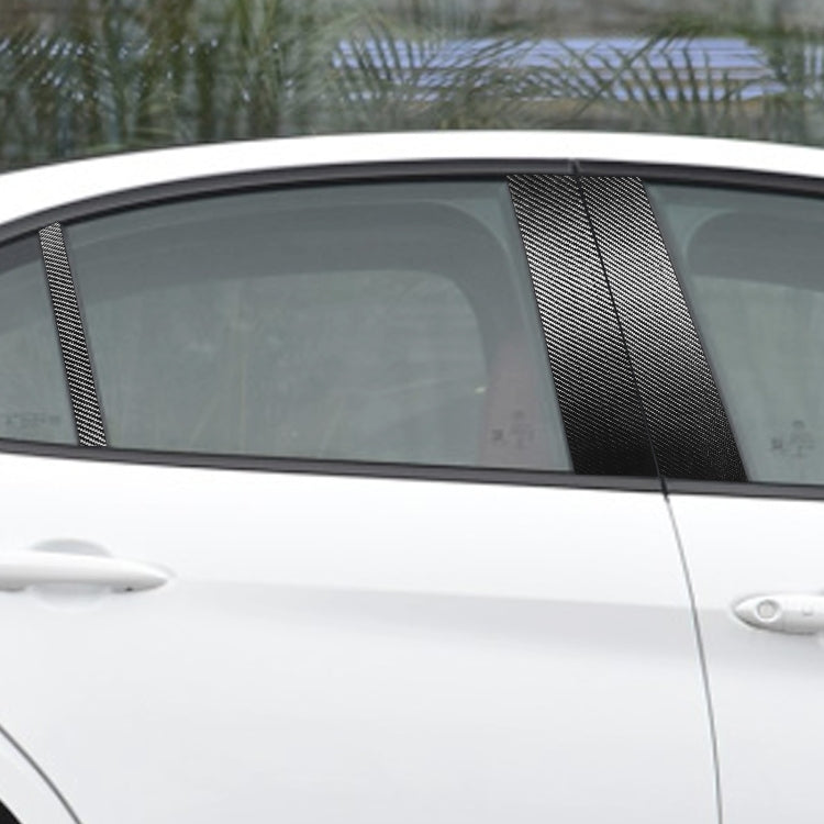 For Alfa Romeo Giulia Carbon Fiber Car B / C / Middle Pillar Door Window Decorative Sticker,Left and Right Drive Universal