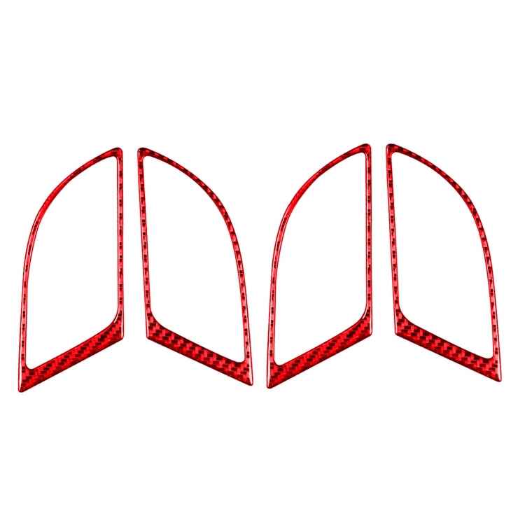 4 PCS Set for Honda CRV 2007-2011 Carbon Fiber Car Inner Handle Frame Decorative Sticker,Left and Right Drive Universal