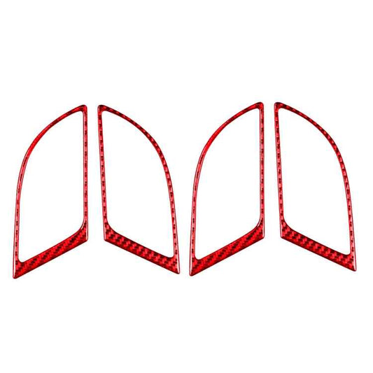 4 PCS Set for Honda CRV 2007-2011 Carbon Fiber Car Inner Handle Frame Decorative Sticker,Left and Right Drive Universal