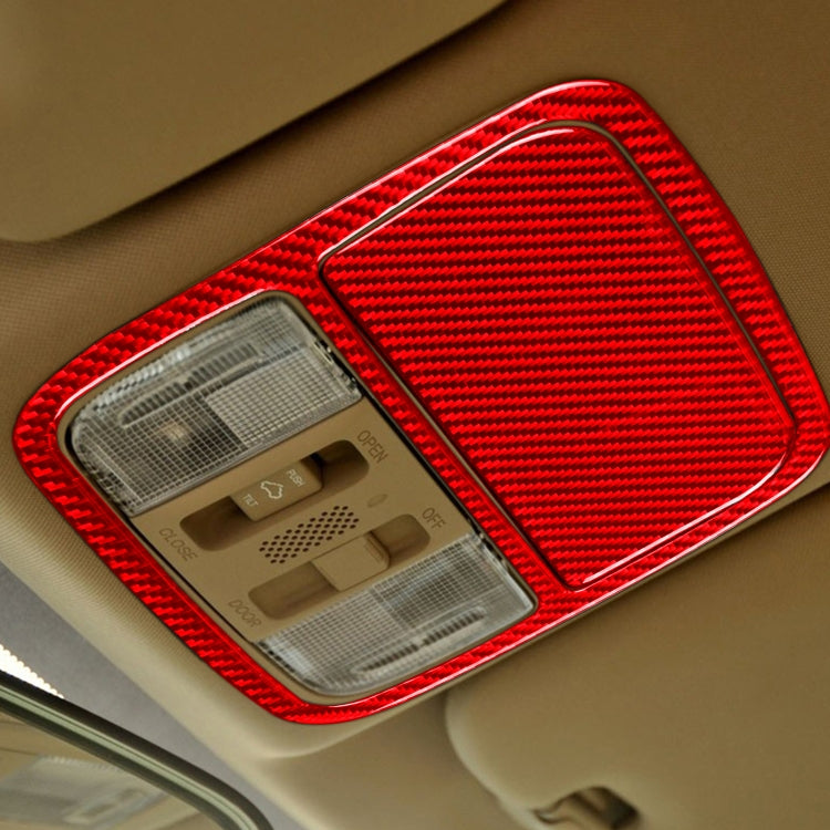2 PCS Set  for Honda CRV 2007-2011 Carbon Fiber Car Front Reading Light Panel Decorative Sticker,Left and Right Drive Universal, Car Front Reading Light Panel